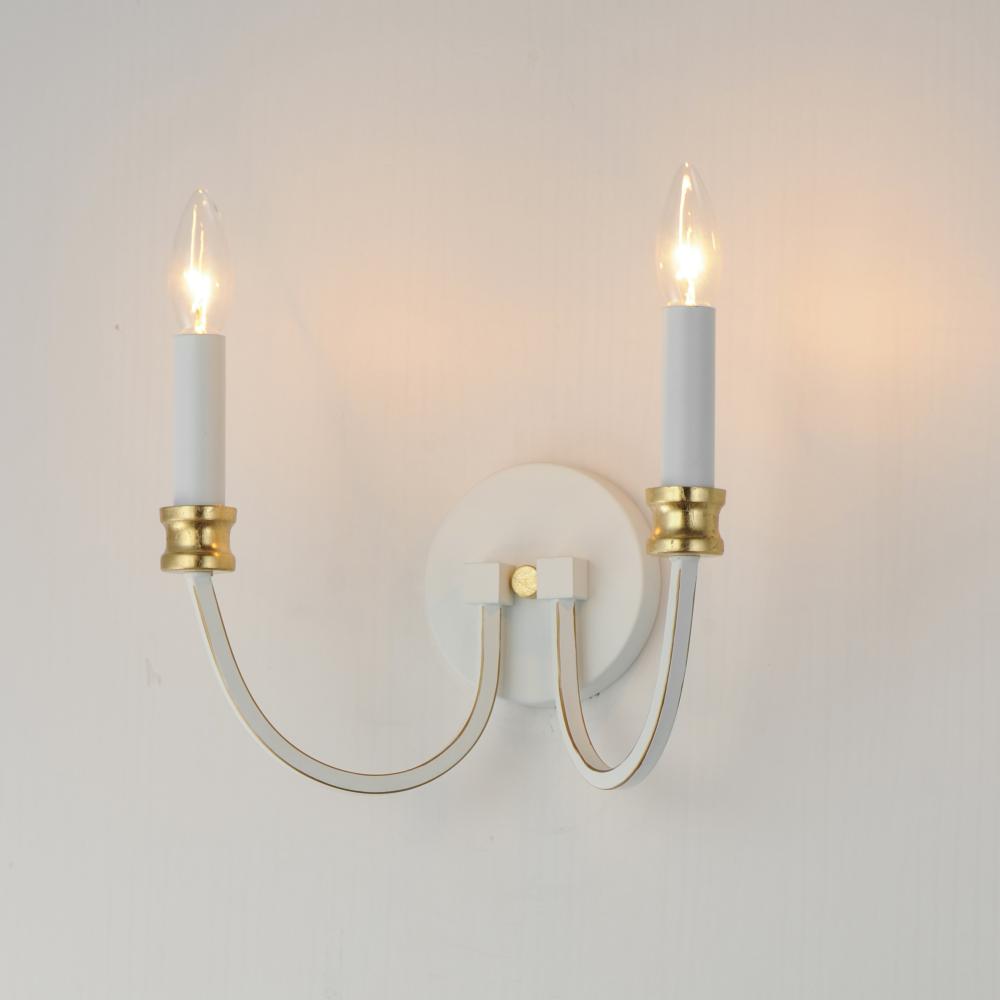 Maxim Lighting CHARLTON 11372WWTGL Sconce Mid Century Modern - Combination Finishes