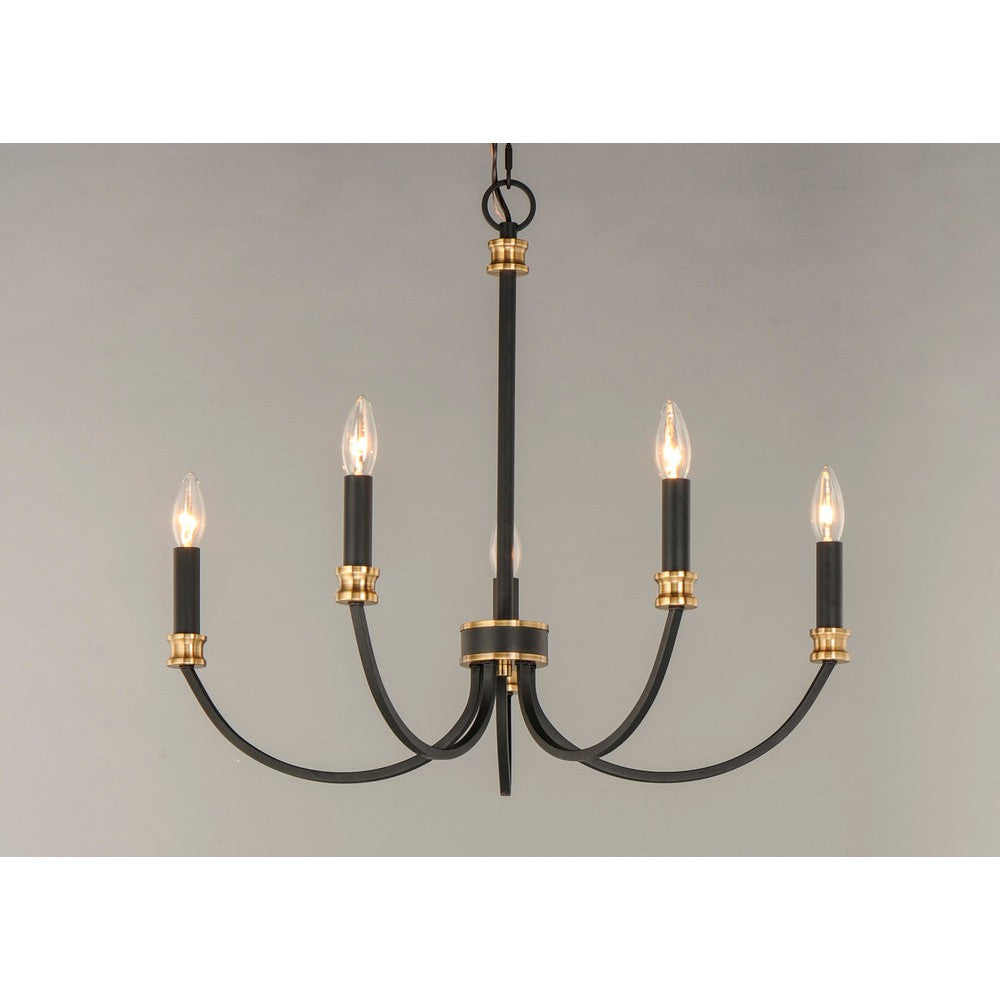 Maxim Lighting CHARLTON 11375BKAB Chandelier Mid Century Modern - Antique Brass