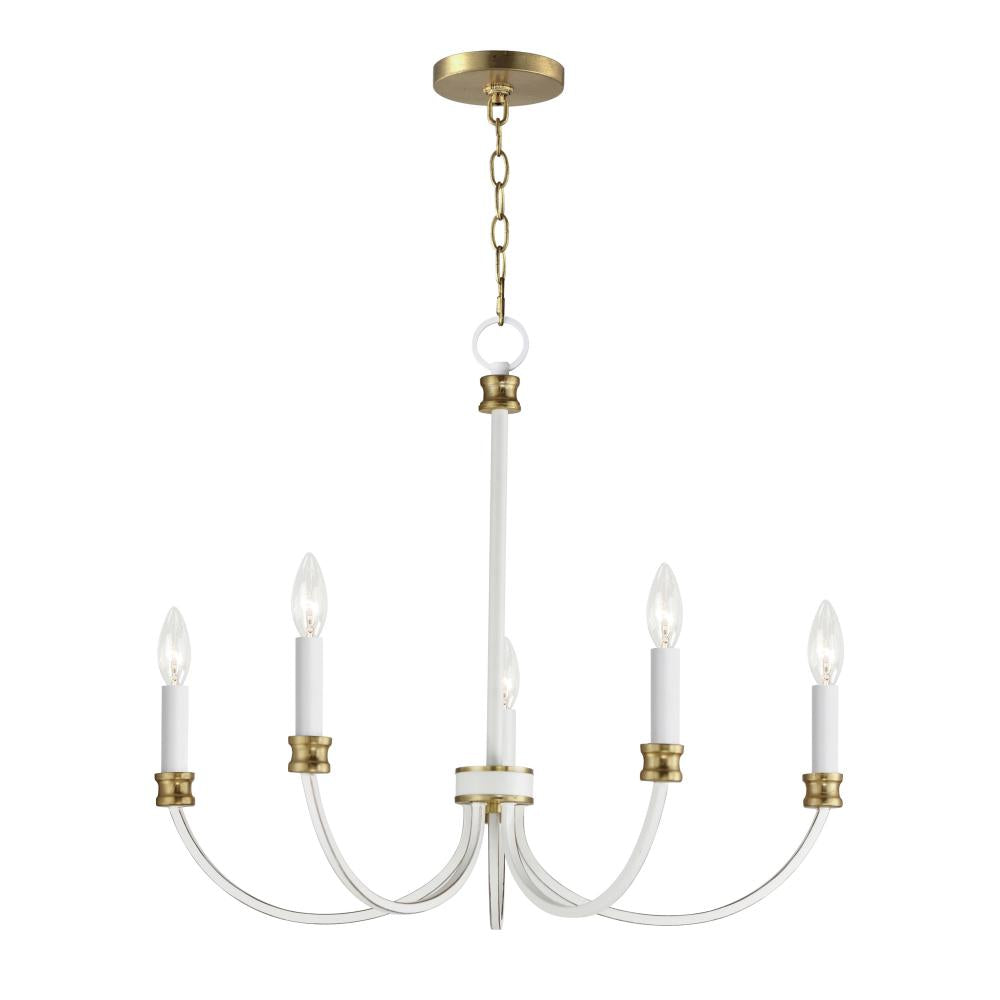 Maxim Lighting CHARLTON 11375WWTGL Chandelier Mid Century Modern - Combination Finishes