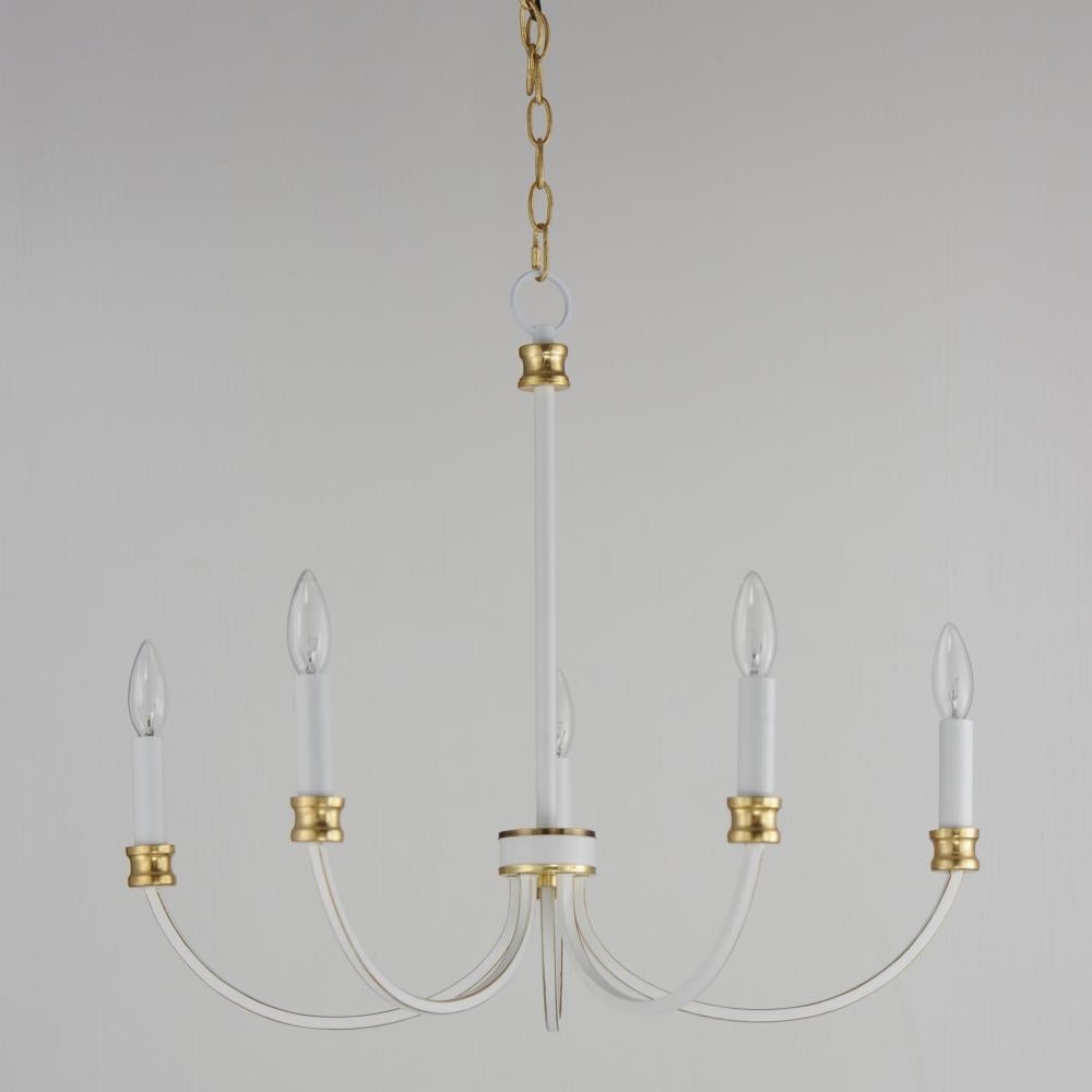 Maxim Lighting CHARLTON 11375WWTGL Chandelier Mid Century Modern - Combination Finishes