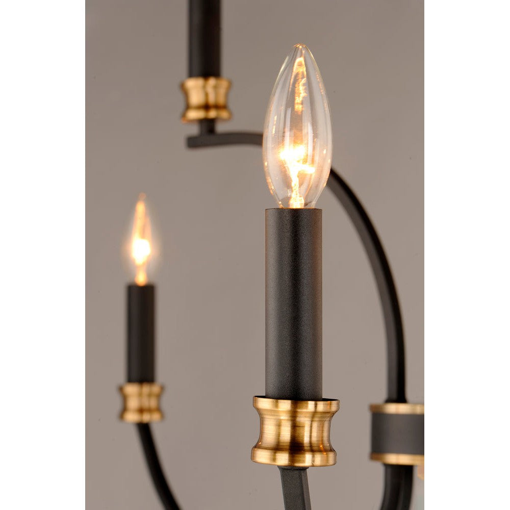 Maxim Lighting CHARLTON 11377BKAB Chandelier Mid Century Modern - Antique Brass