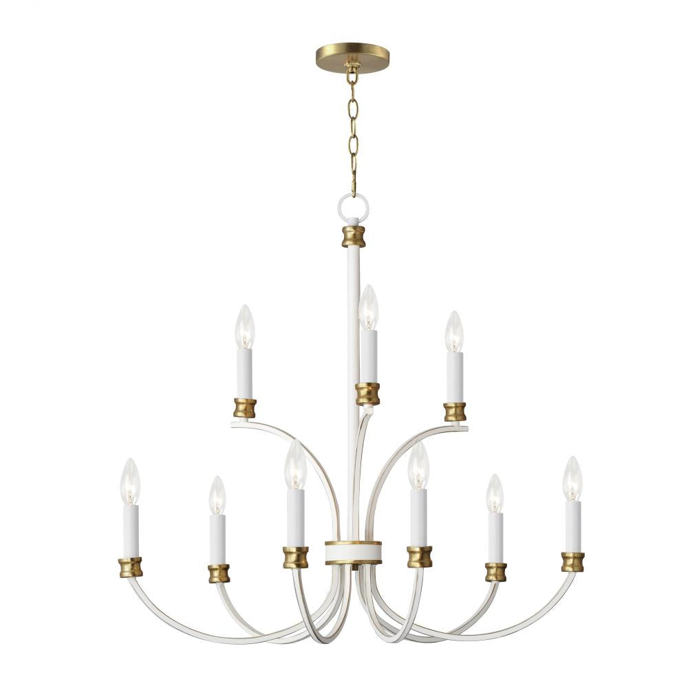 Maxim Lighting CHARLTON 11377WWTGL Chandelier Mid Century Modern - Combination Finishes