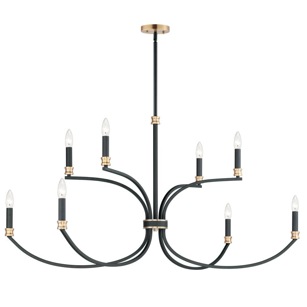 Maxim Lighting CHARLTON 11378BKAB Chandelier Mid Century Modern - Antique Brass