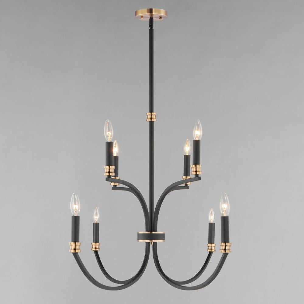 Maxim Lighting CHARLTON 11378BKAB Chandelier Mid Century Modern - Antique Brass