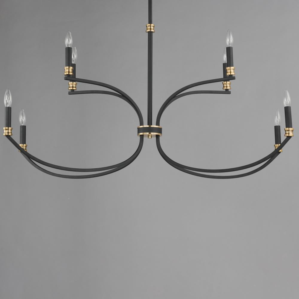 Maxim Lighting CHARLTON 11378BKAB Chandelier Mid Century Modern - Antique Brass