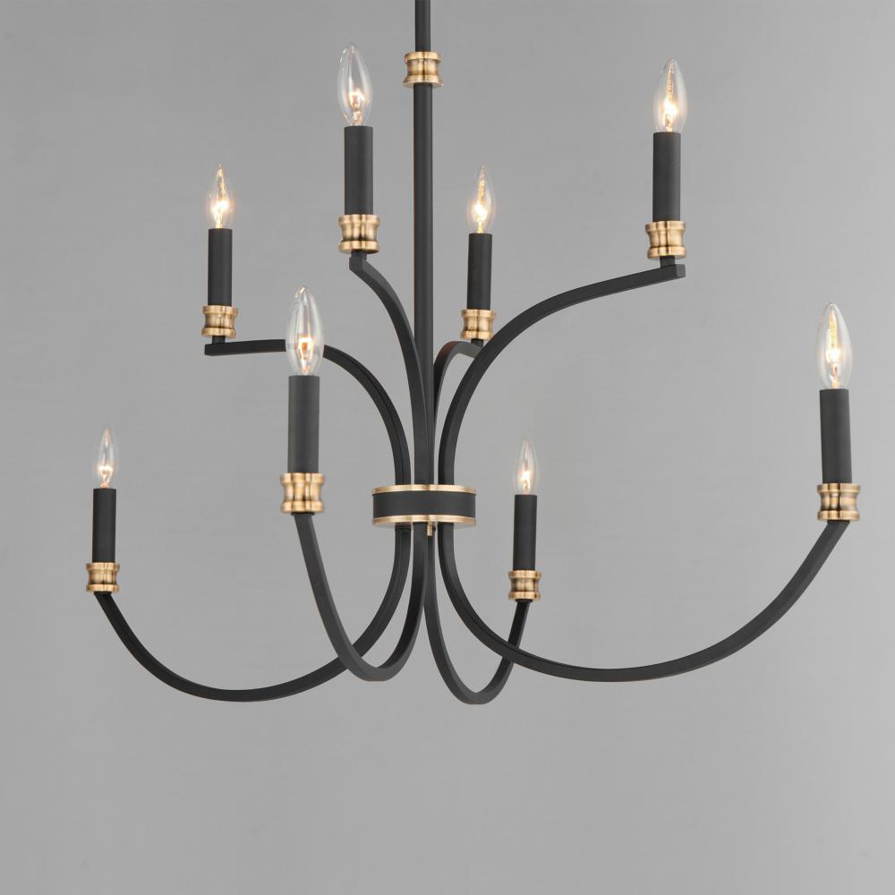 Maxim Lighting CHARLTON 11378BKAB Chandelier Mid Century Modern - Antique Brass