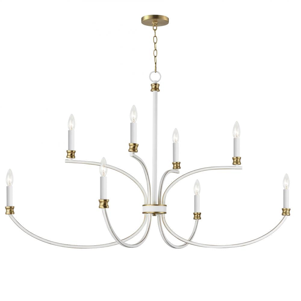 Maxim Lighting CHARLTON 11378WWTGL Chandelier Mid Century Modern - Combination Finishes