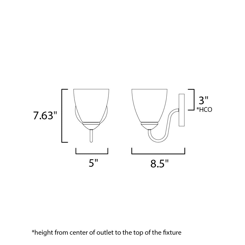 Maxim Lighting AXIS 11381FTPC Sconce Americana - Chrome