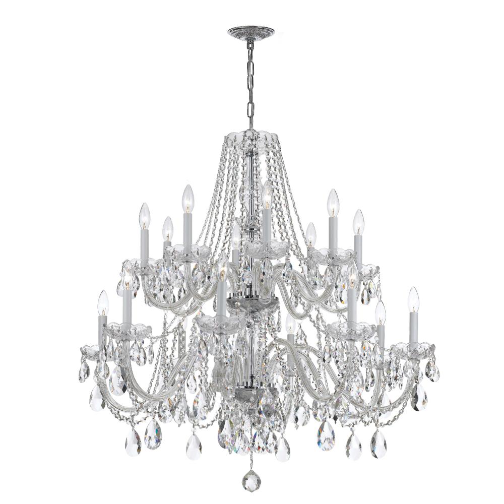 Crystorama TRADITIONAL CRYSTAL 1139-CH-CL-MWP Chandelier Americana - Polished Chrome