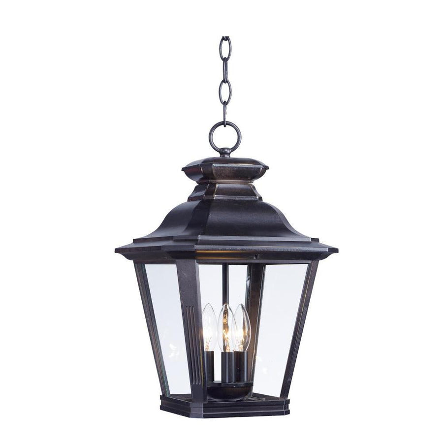 Knoxville 11 Inch Outdoor Hanging Lantern – Bronze
