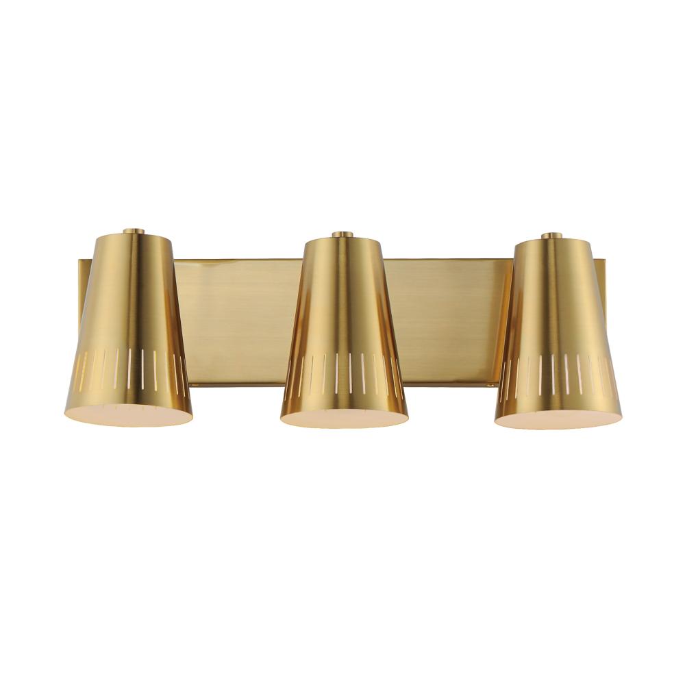 Helsinki 2 Inch Bathroom Vanity - Natural Aged Brass