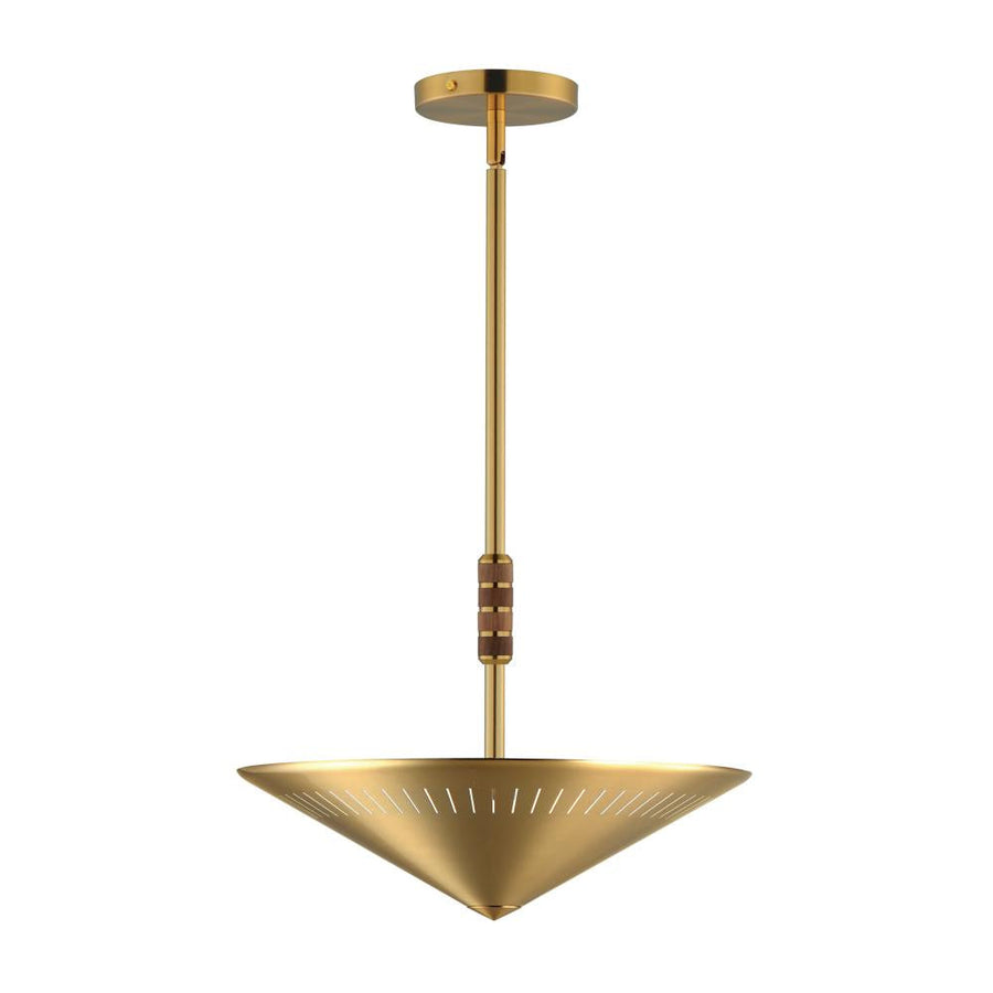 Maxim Lighting 11434NAB Helsinki 16 Inch Semi Flush Mount Light – Natural Aged Brass