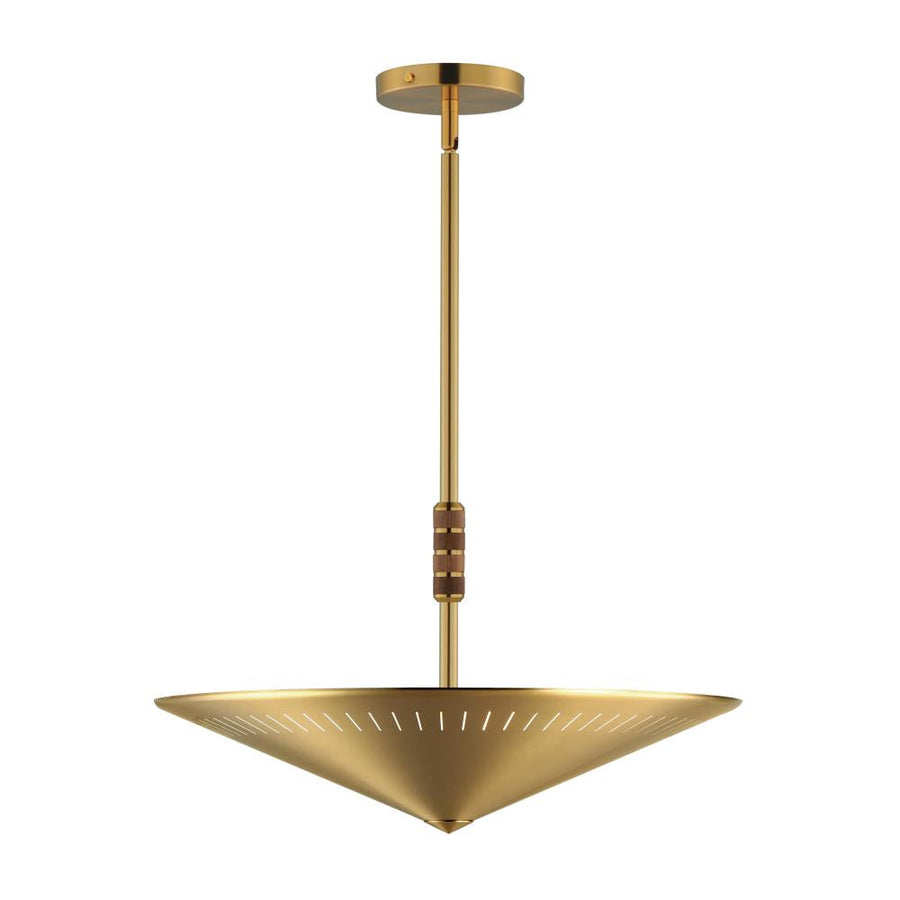 Maxim Lighting 11436NAB Helsinki 20 Inch Semi Flush Mount Light – Natural Aged Brass