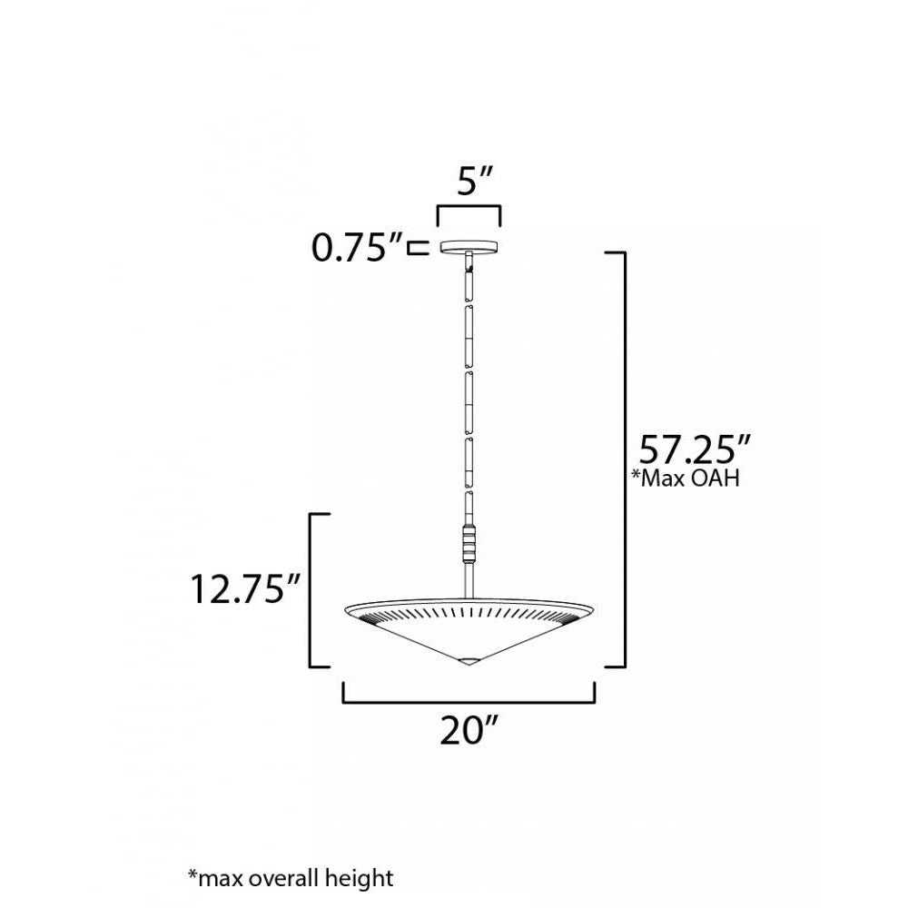 Maxim Lighting HELSINKI 11436NAB Pendant - Brass