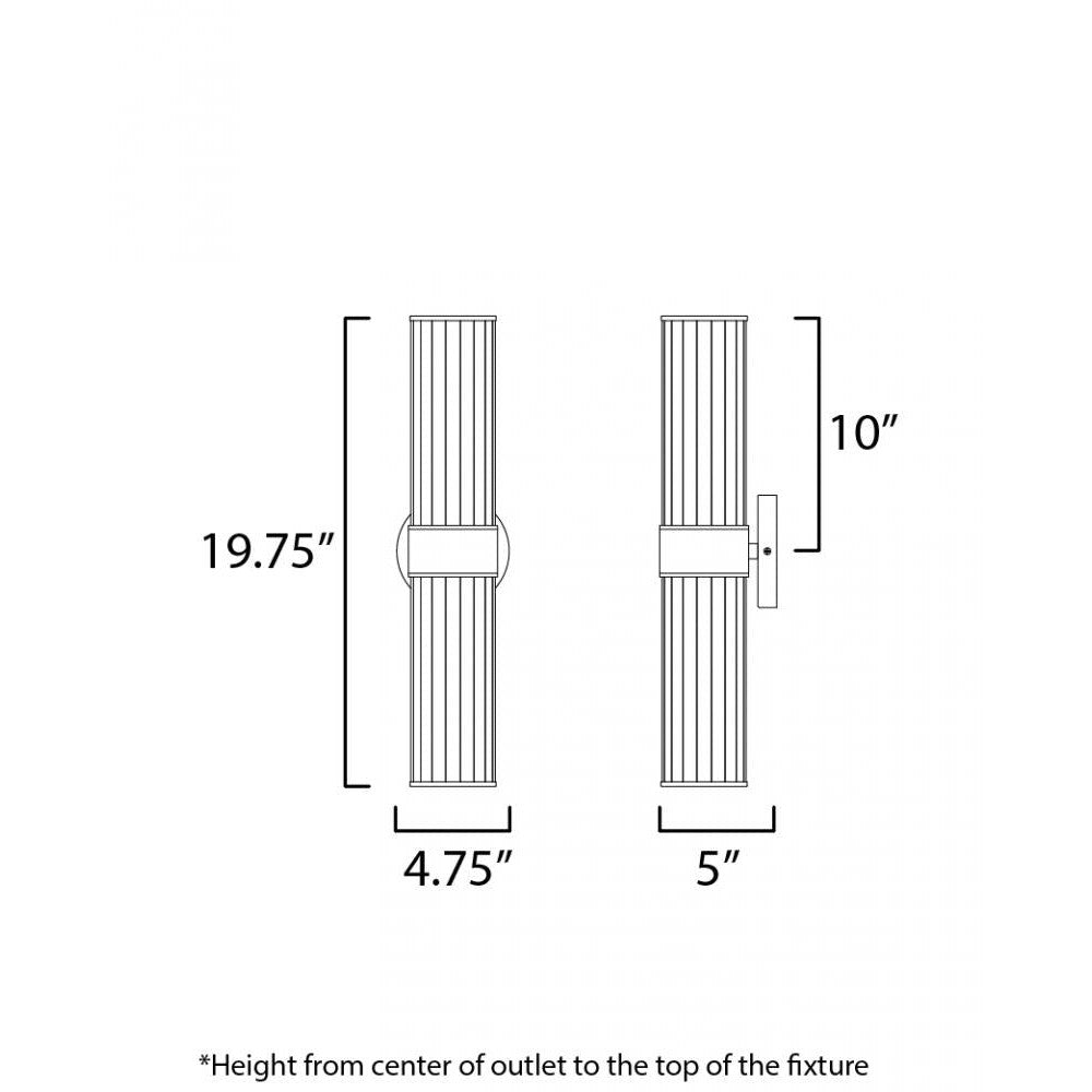 Maxim Lighting CROSBY 11472CRSBR Sconce Modern - Brass