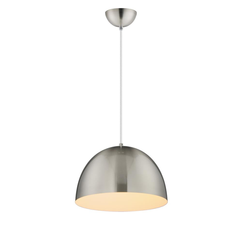 Tova 13.5 Inch Semi Flush Mount Light – Satin Nickel