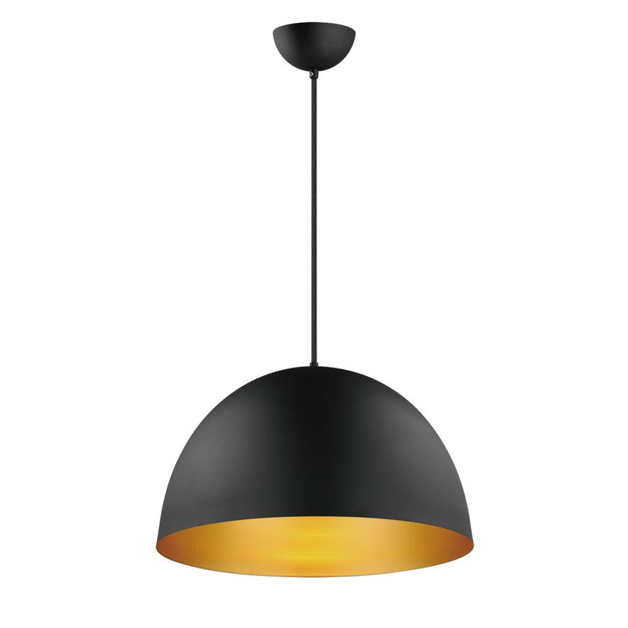 Maxim Lighting 11486BKGLD Tova 20 Inch Semi Flush Mount Light – Black / Gold