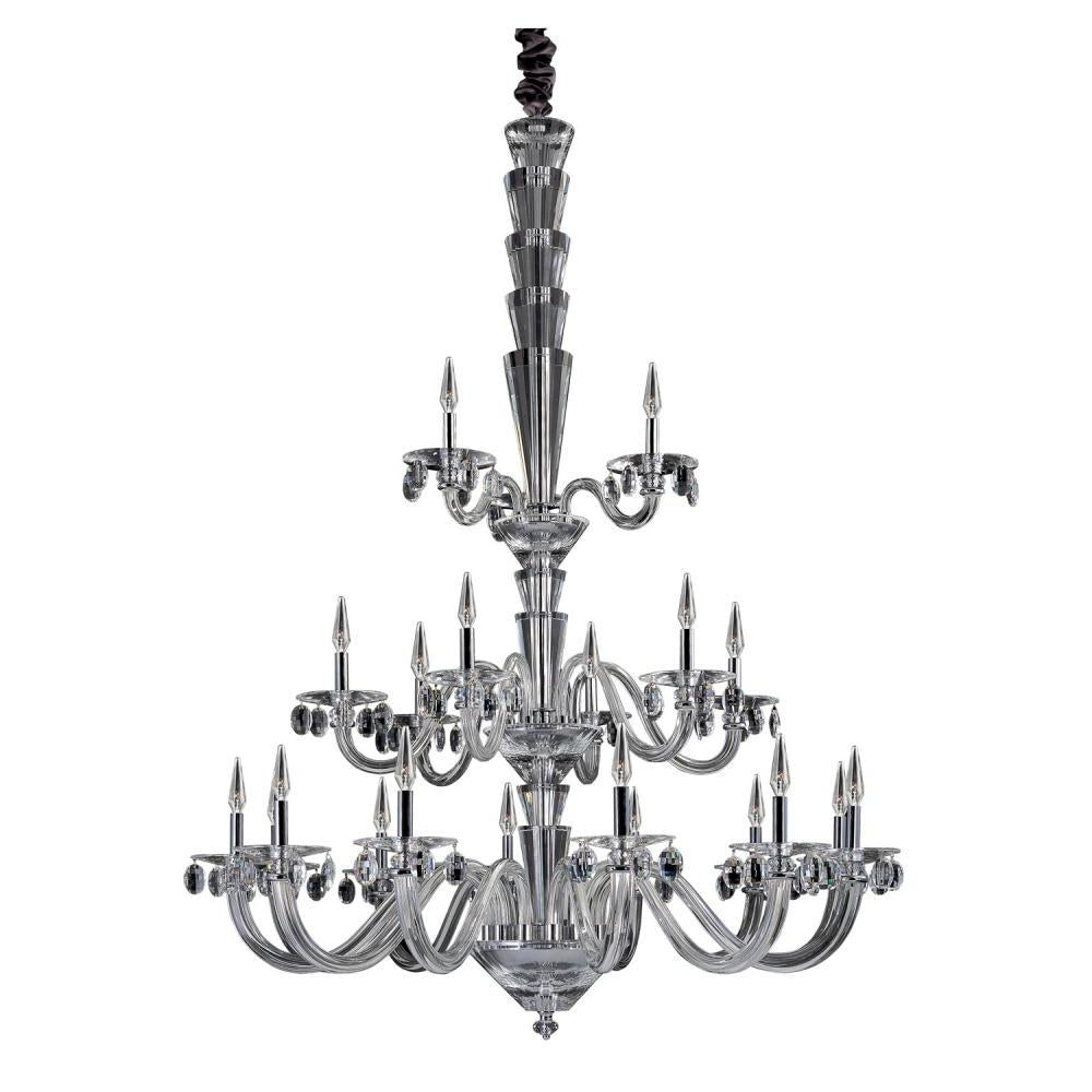 Auletta Luxury Crystal Chandelier – Polished Chrome