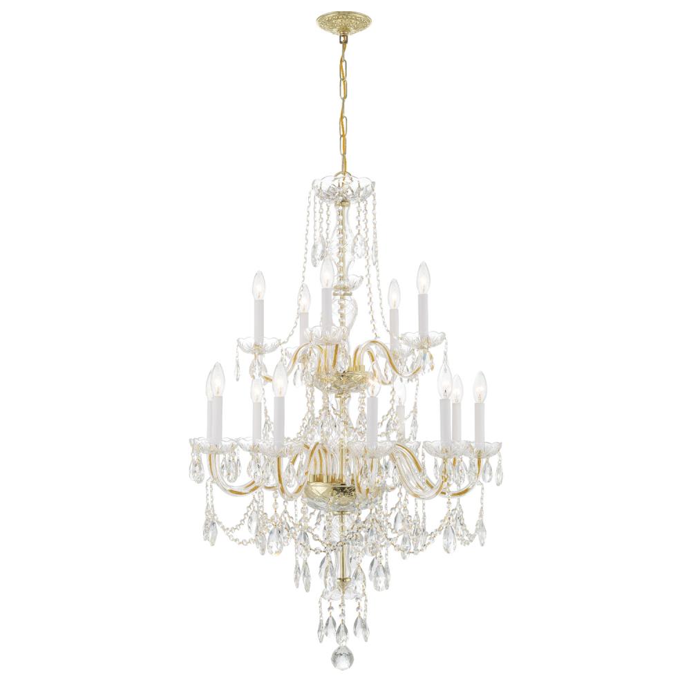 Crystorama TRADITIONAL CRYSTAL 1155-PB-CL-MWP Chandelier Americana - Polished Brass