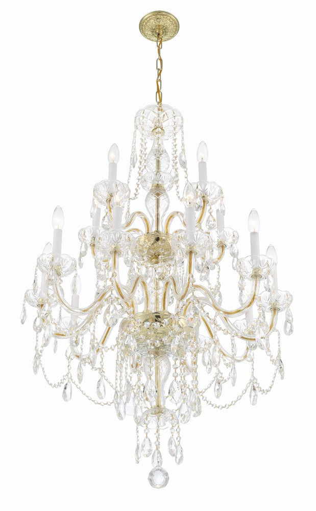 Crystorama TRADITIONAL CRYSTAL 1155-PB-CL-MWP Chandelier Americana - Polished Brass