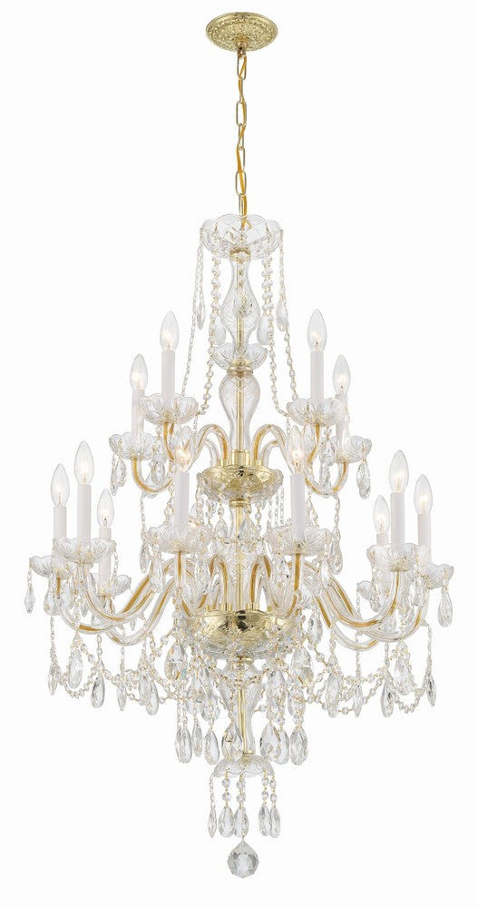 Crystorama TRADITIONAL CRYSTAL 1155-PB-CL-MWP Chandelier Americana - Polished Brass