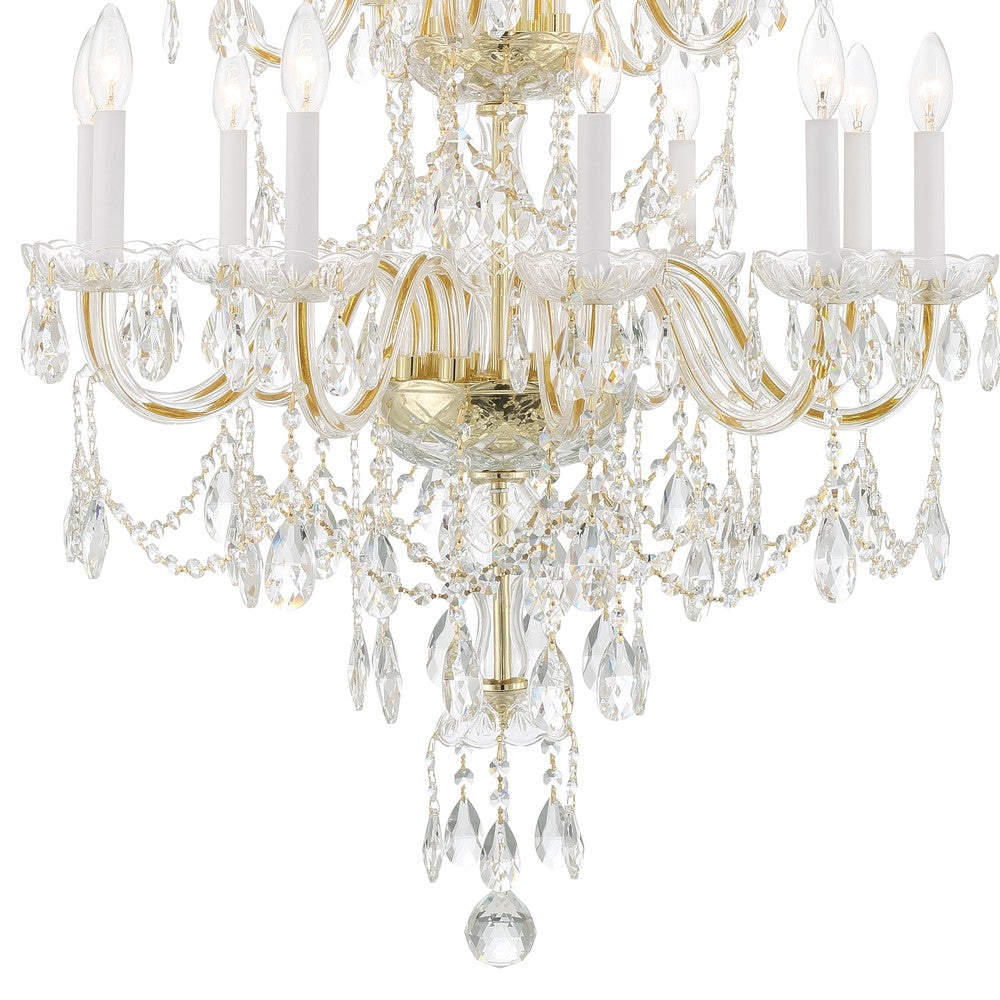 Crystorama TRADITIONAL CRYSTAL 1155-PB-CL-MWP Chandelier Americana - Polished Brass