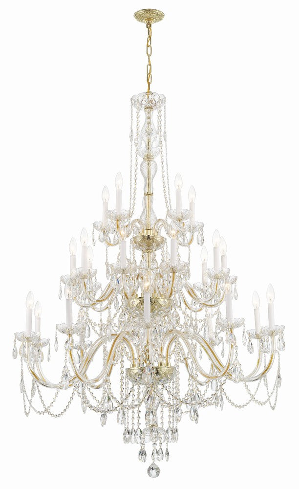 Crystorama TRADITIONAL CRYSTAL 1156-PB-CL-MWP Chandelier Americana - Polished Brass