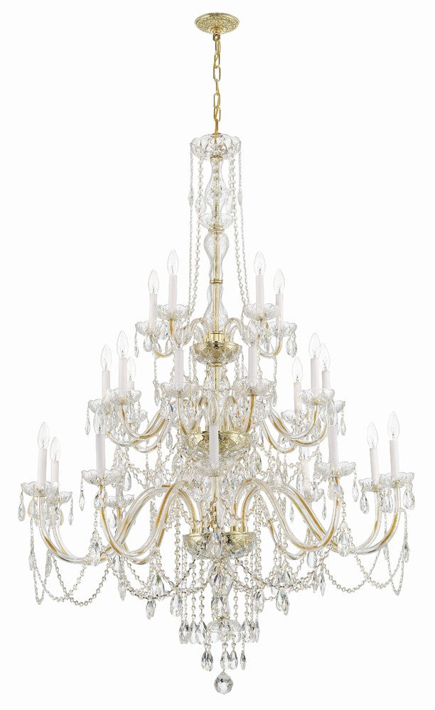 Crystorama TRADITIONAL CRYSTAL 1156-PB-CL-MWP Chandelier Americana - Polished Brass