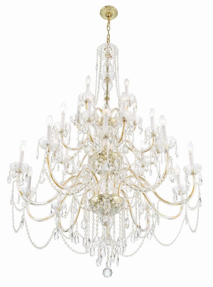 Crystorama TRADITIONAL CRYSTAL 1156-PB-CL-MWP Chandelier Americana - Polished Brass