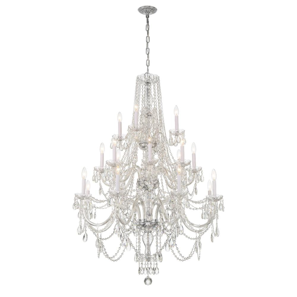 Crystorama TRADITIONAL CRYSTAL 1157-CH-CL-MWP Chandelier Americana - Polished Chrome