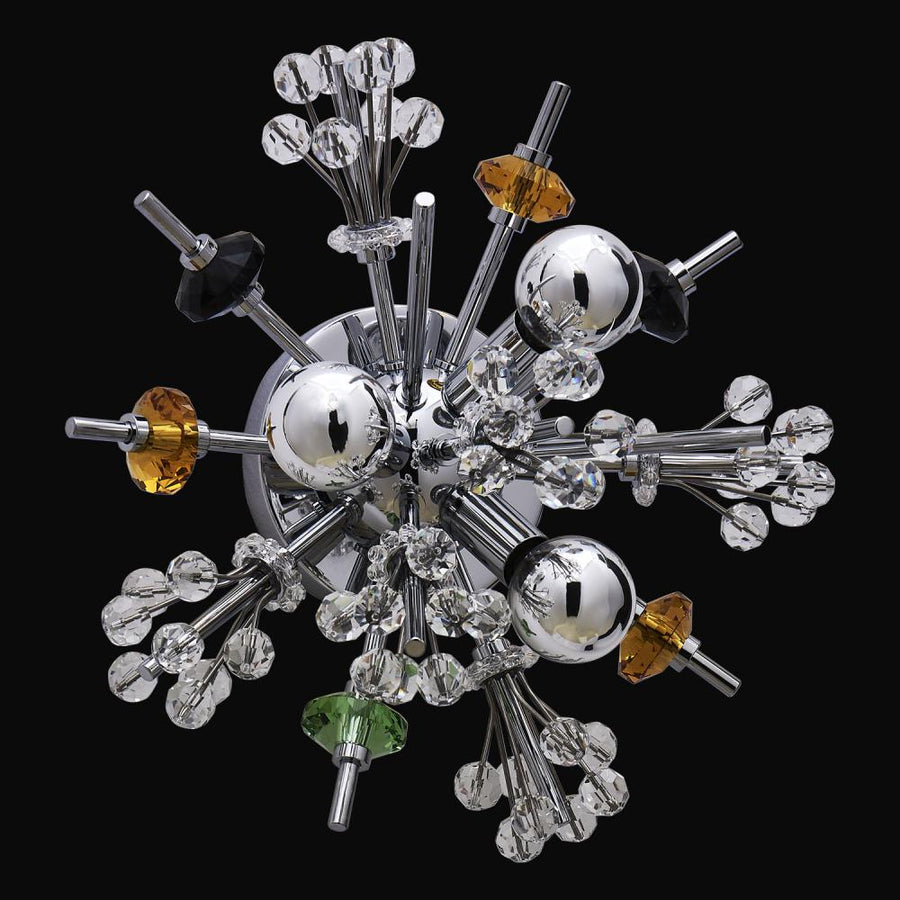 Constellation Luxury Crystal Island Candelier – Polished Chrome