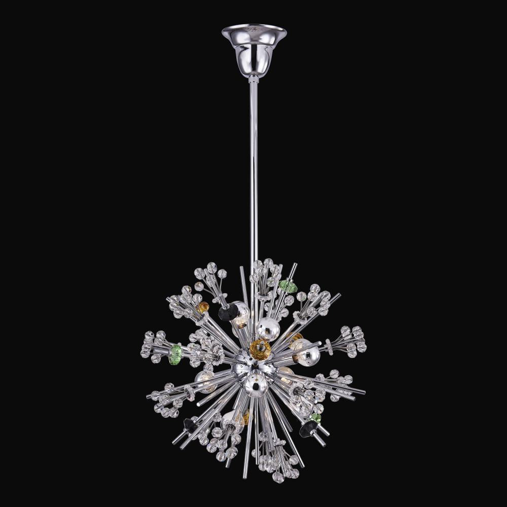 Constellation Luxury Crystal Pendant – Polished Chrome