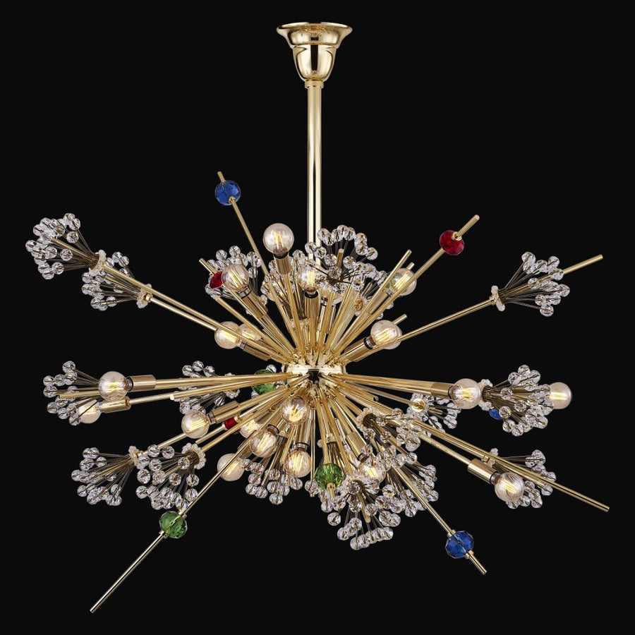 Constellation Luxury Crystal Pendant – 18K Gold