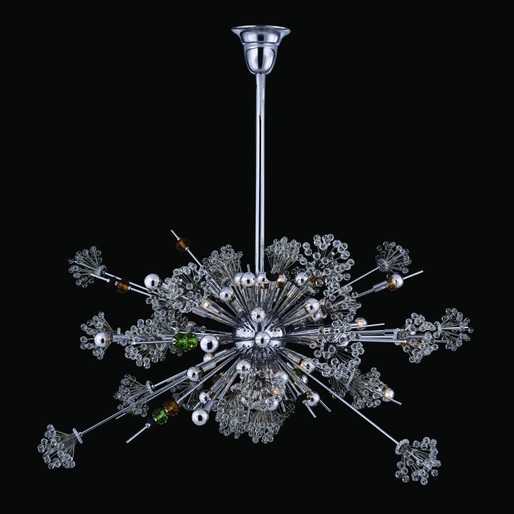 Constellation Luxury Crystal Pendant – Polished Chrome
