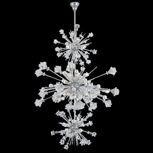 Constellation 50 Light 3 Tier Foyer – Polished Chrome by Allegri Crystal
