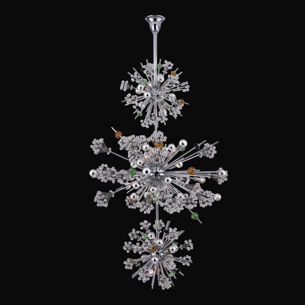 Constellation Colorata Luxury Crystal Pendant – 18K Gold
