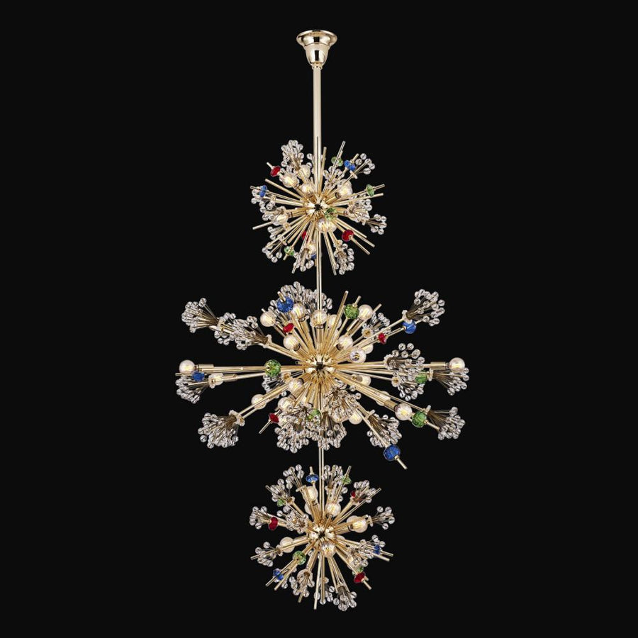 Constellation Luxury Crystal 3 Tier Foyer – 18K Gold