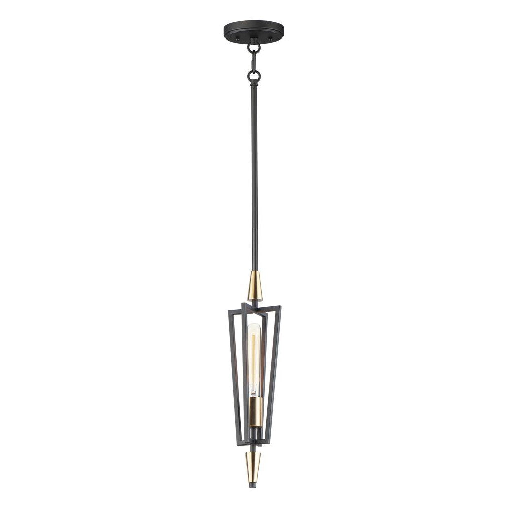 Maxim Lighting WINGS 11653BKSBR Pendant Mid Century Modern - Black