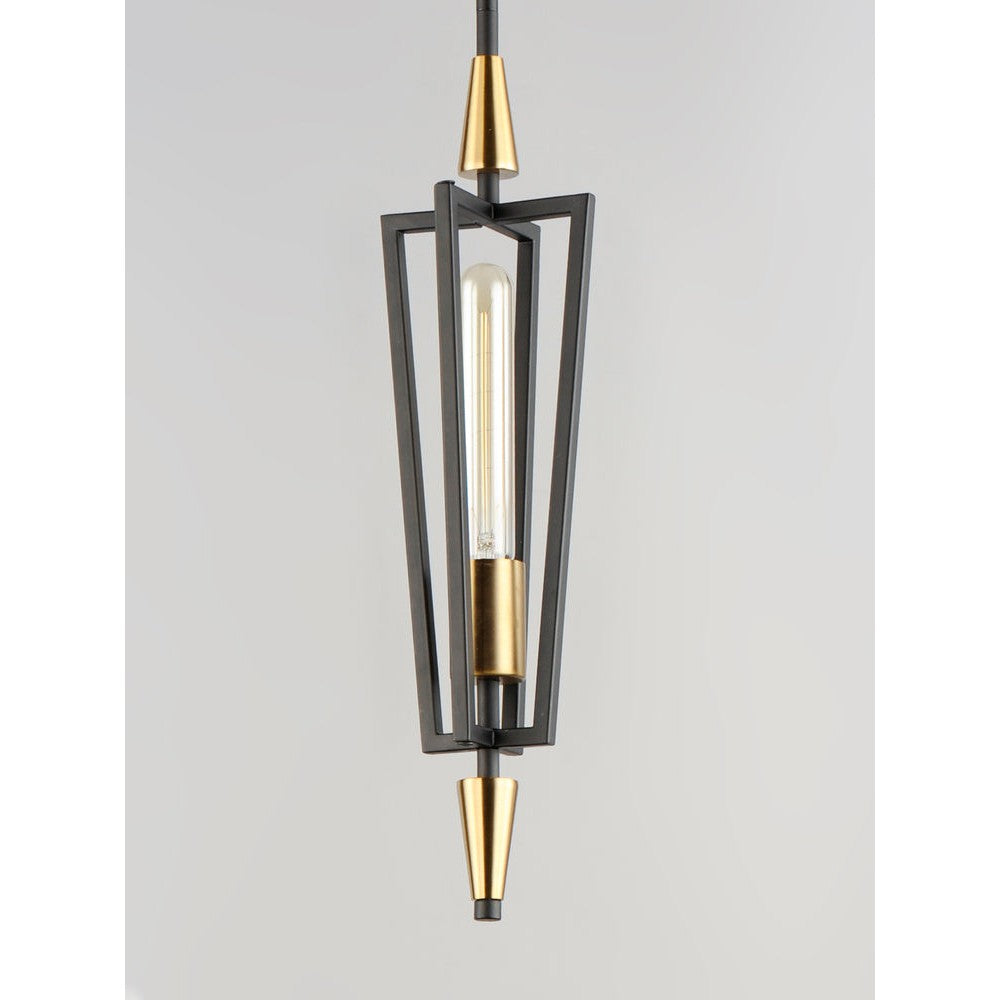 Maxim Lighting WINGS 11653BKSBR Pendant Mid Century Modern - Black