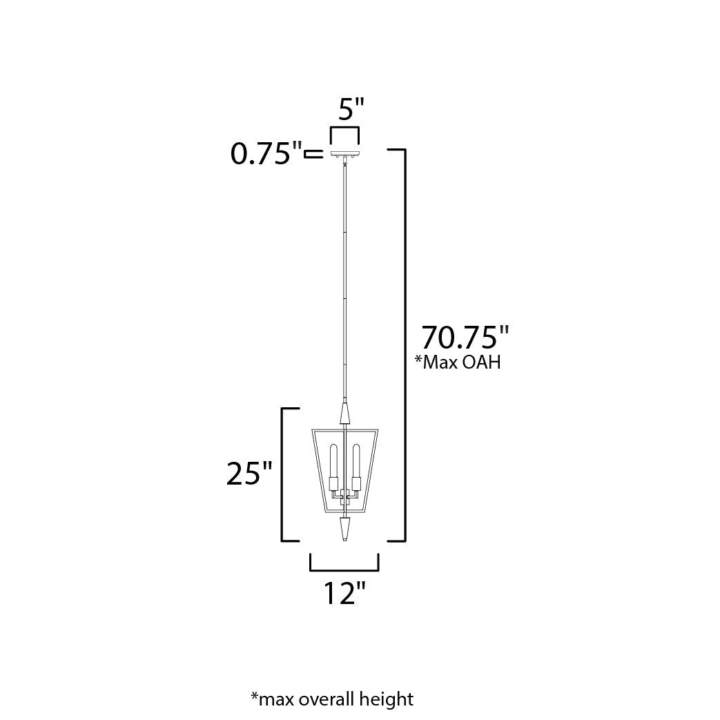 Maxim Lighting WINGS 11654BKSBR Pendant Contemporary - Black