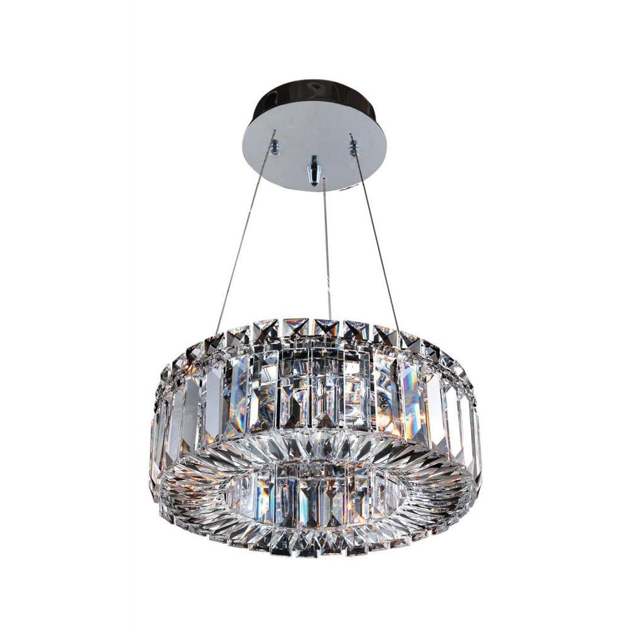 Milieu Metro Luxury Crystal Flush Mount Light – Polished Chrome