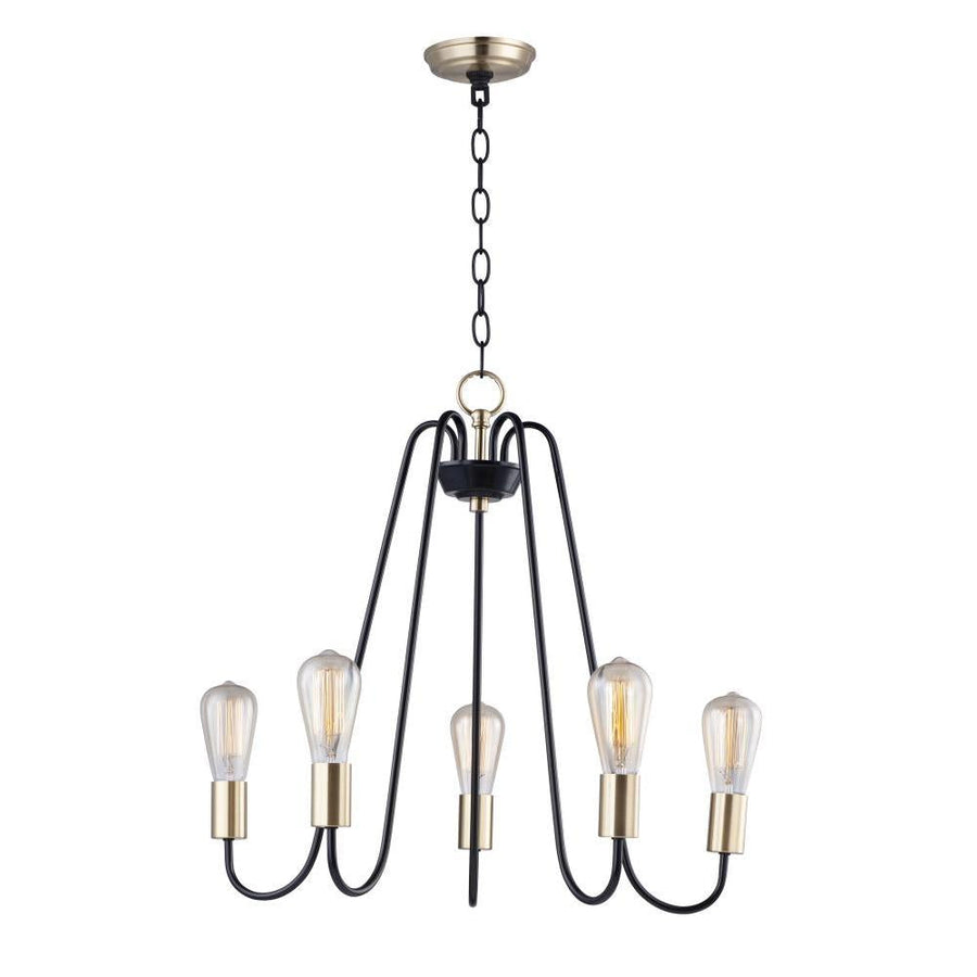 Haven 23.75 Inch Semi Flush Mount Light – Oil Rubbed Bronze / Antique Brass