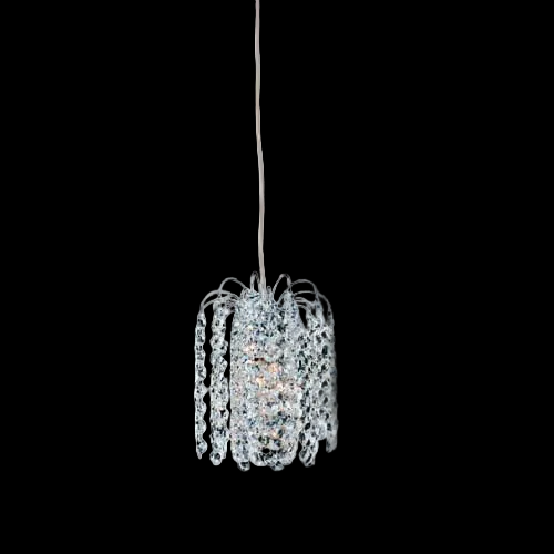 Milieu 1 Light Mini Pendant – Polished Chrome by Allegri Crystal