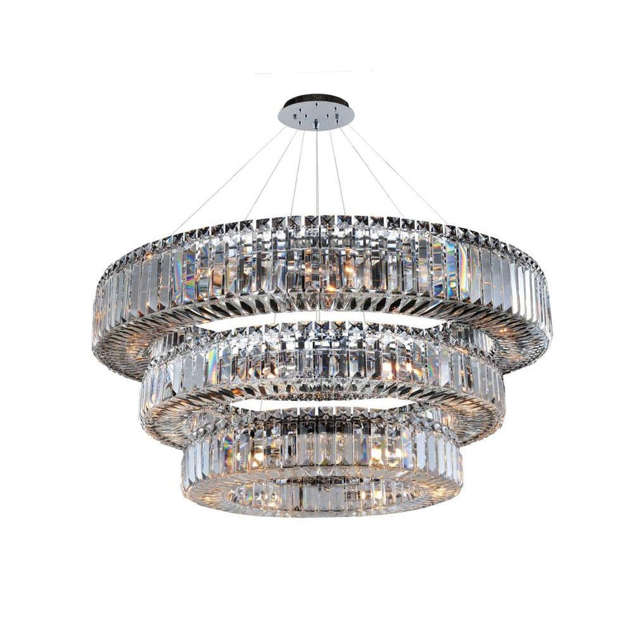Milieu Luxury Crystal Mini Pendant – Polished Chrome
