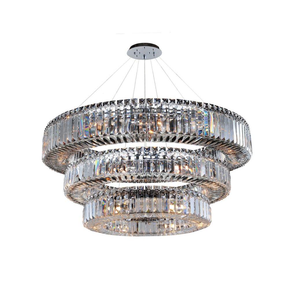 Milieu Luxury Crystal Mini Pendant – Polished Chrome