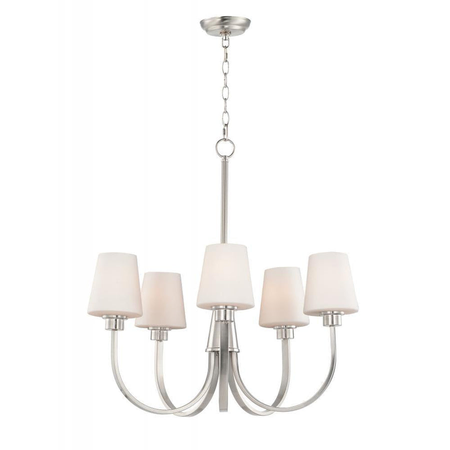 Shelter 27 Inch Chandelier – Satin Nickel