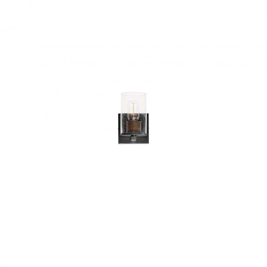 Maxim Lighting 11841CDABBK Sleek 4.75 Inch Bathroom Vanity - Antique Brass / Black