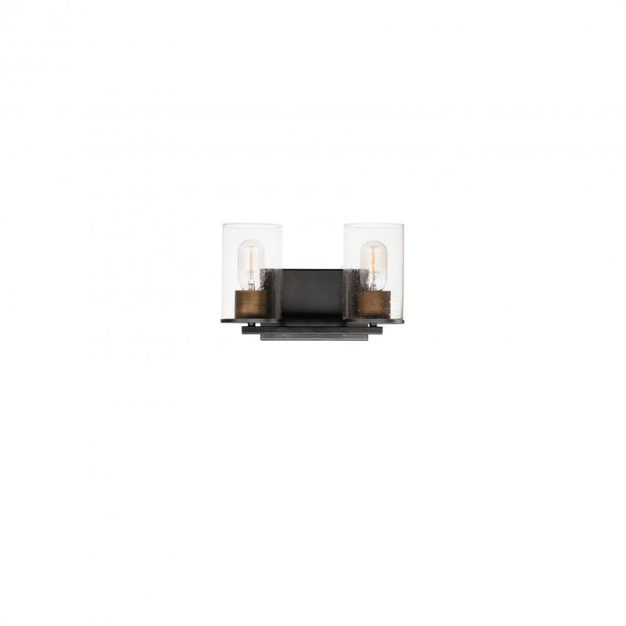 Maxim Lighting 11842CDABBK 12 Inch 12 Bathroom Vanity - 12 Inch Bathroom Vanity Light – Antique Brass / Black
