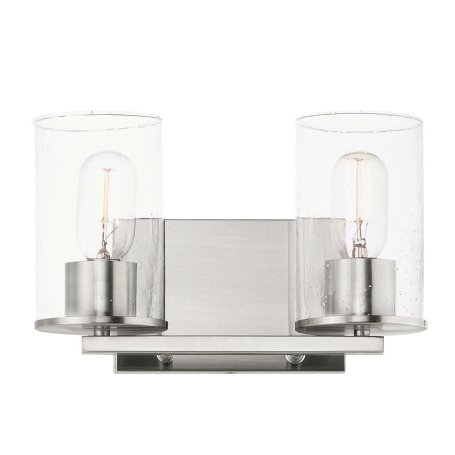 Maxim Lighting 11842CDSN 12 Inch 12 Bathroom Vanity - 12 Inch Bathroom Vanity Light – Satin Nickel