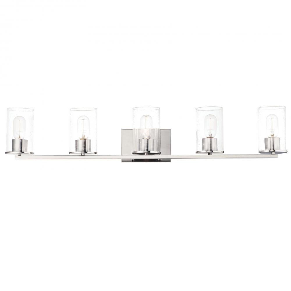 Sleek 4 Inch Bathroom Vanity - Satin Nickel